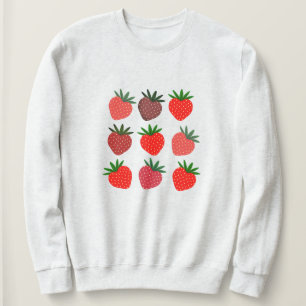 Estética de la camisa de fresa Kawaii