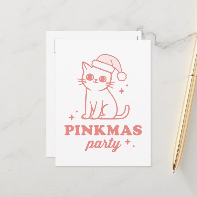 Estética de Navidad rosa fiesta de pinkmas (Anverso/Reverso In Situ)