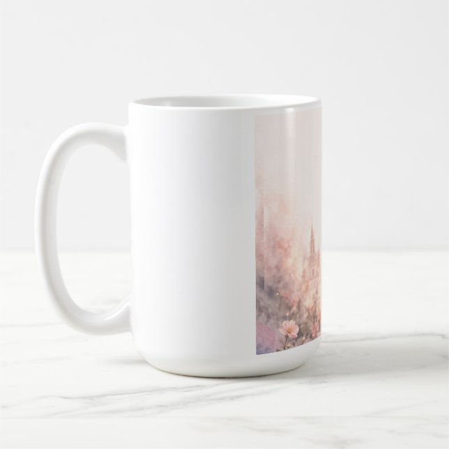 Estética de niña floral soñadora Taza de café – Li (Izquierda)