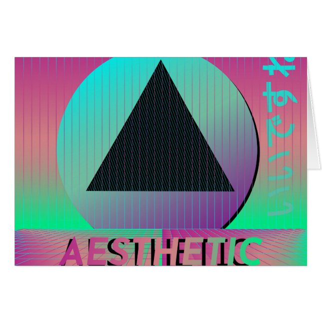 estética de vaporwave (Anverso (Horizontal))