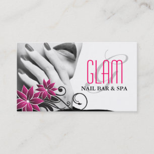 Estética y tarjetas de visita del salón del clav