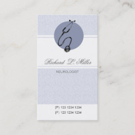 Estetoscopio azul del médico de la cita de la