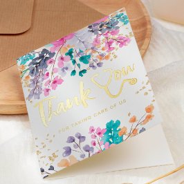 Estetoscopio de la acuarela floral verde azulada g