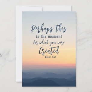 Esther 4 Quizás este es el momento de la tarjeta p