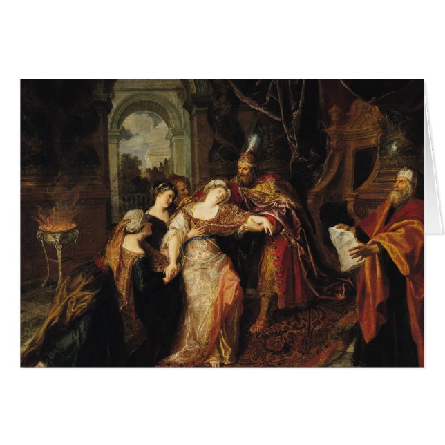 Esther antes de Ahasuerus, antes de 1697 (Anverso (Horizontal))