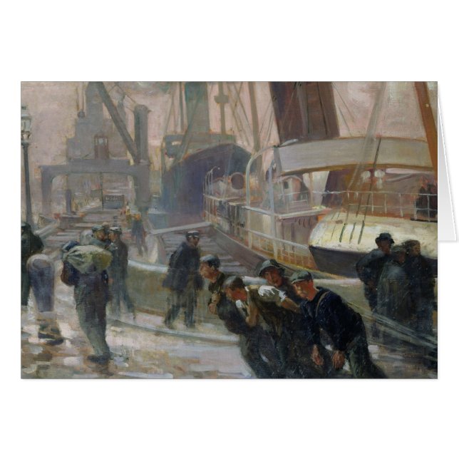 Estibadores de Liverpool en Dawn, 1903 (Anverso (Horizontal))