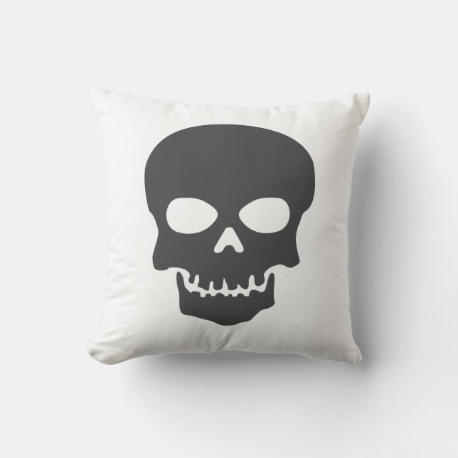 Estilismo Minimalismo Blanco Negro Gris Almohada d (Anverso)