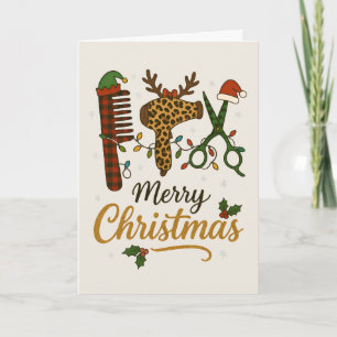 Estilista de pelo Feliz Navidad Herramientas de Sa