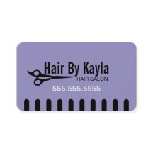 Estilista de salón de pelo con Lavanda de cita