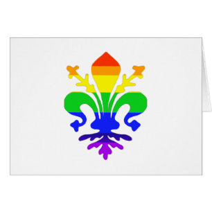 Estilizada flor arcoiris de Lis