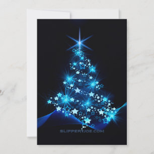 estilizado árbol de Navidad SlipperyJoe azul brill