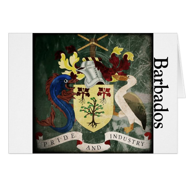 Estilizado Barbados COA (Anverso (Horizontal))