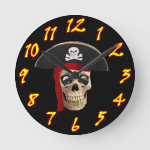 Estilo 2 del reloj de pared del pirata