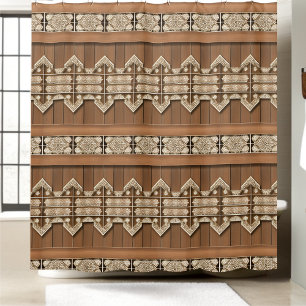 Estilo 3 de las cortinas de ducha occidentales