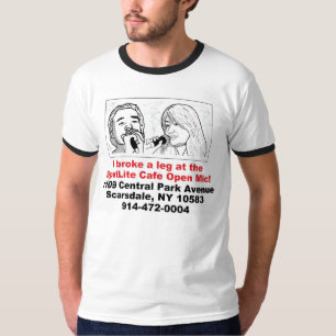 ESTILO abierto 2 de las camisetas del Mic del caf