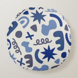 Estilo abstracto geométrico redondo Cojín decorati