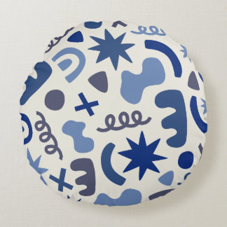 Estilo abstracto geométrico redondo Cojín decorati