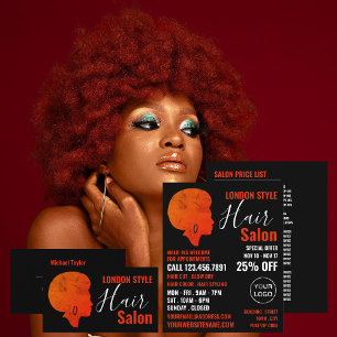 Estilo Afro, Estilista De Pelo, Publicidad De Saló