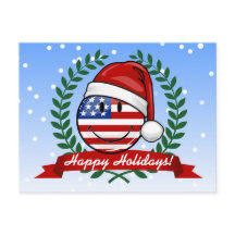 Estilo alegre del navidad de la bandera americana