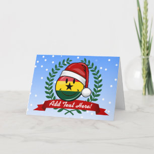 Estilo alegre del navidad de la bandera de Ghanian