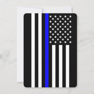 Estilo americano delgado de la línea azul