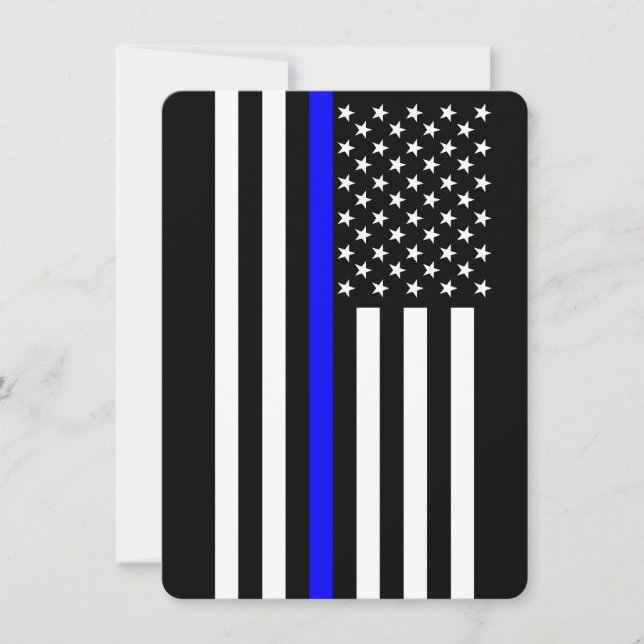 Estilo americano delgado de la línea azul (Anverso)