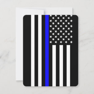 Estilo americano delgado de la línea azul