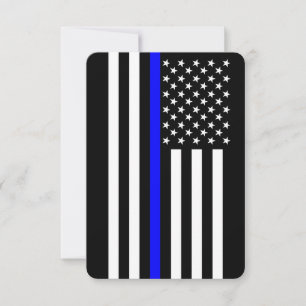Estilo americano delgado de la línea azul