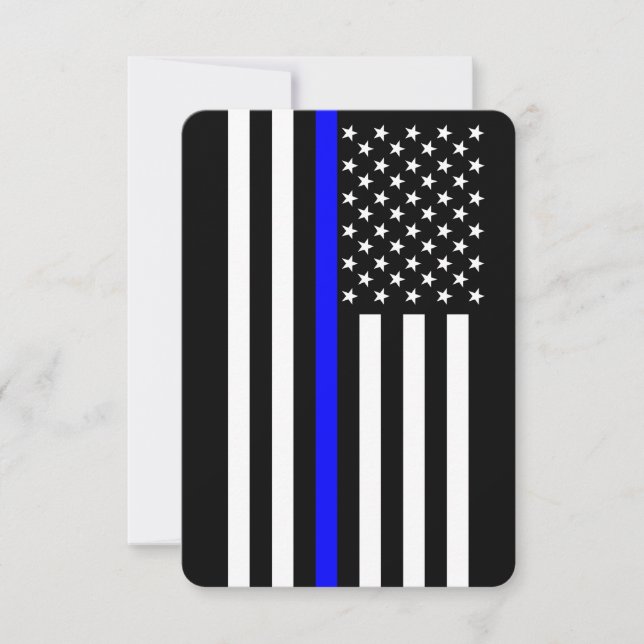 Estilo americano delgado de la línea azul (Anverso)
