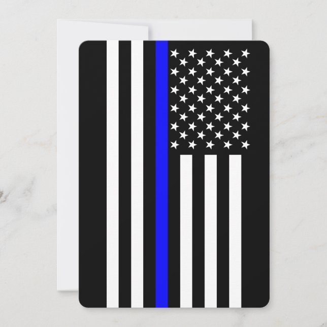 Estilo americano delgado de la línea azul (Anverso)