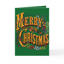 Estilo Antiguo Feliz Navidad Saludo Navideño