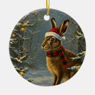 Estilo Antiguo Woodland Azar Ornamento de Navidad
