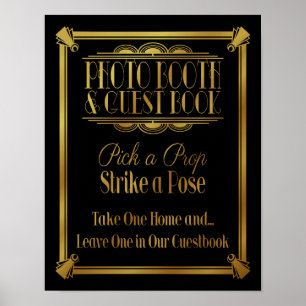 Estilo Art Deco 20 "Fotomía y libro de visitas