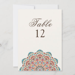 Estilo Artístico Moderno Número de Mesa de Boda Ma