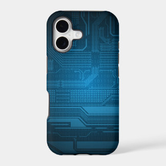 Estilo azul de la tecnología del código binario de