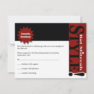 Estilo! Bat Mitzvah Magazine RSVP Responde a Borgo