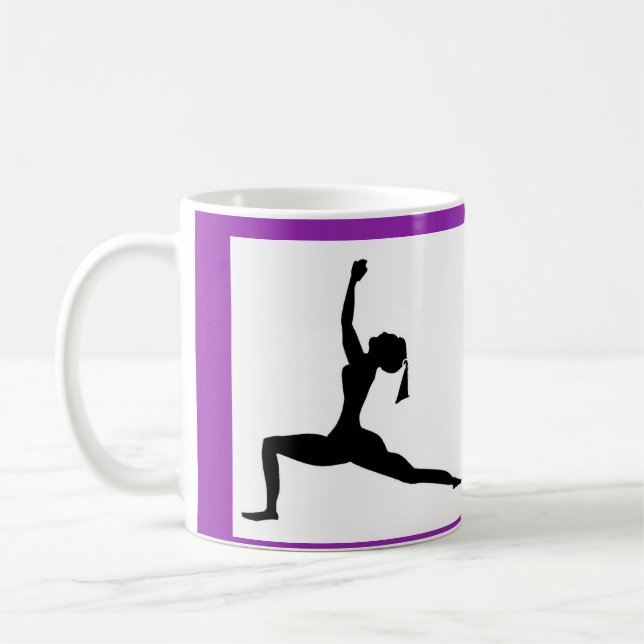 Estilo blanco/morado: Copa clásica de tazas/café (Izquierda)