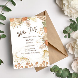 Estilo bohemio 30.ª invitación a la fiesta de cump