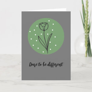 Estilo Boho Floral Blank Tarjeta Elegancia sutil