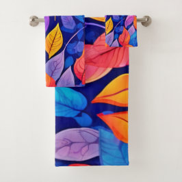 Estilo burdel: Vibrantes patrones de hojas