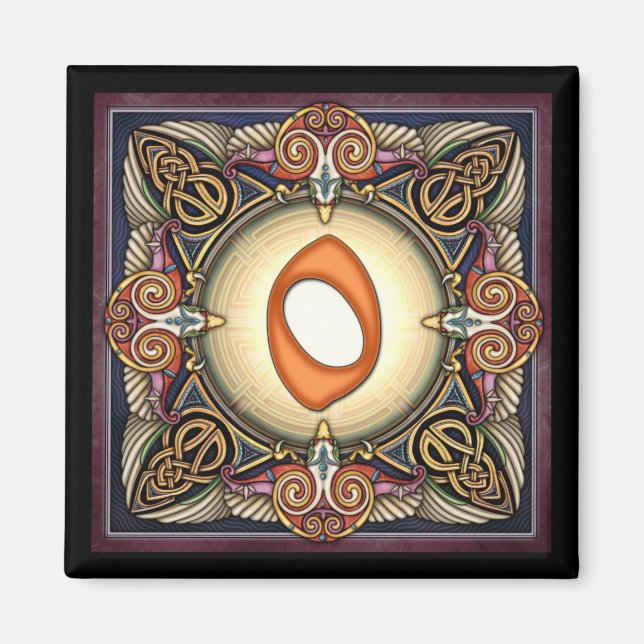 Estilo C, "0": imanes de números celtas (Frente)