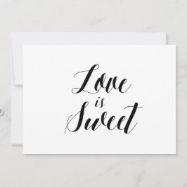 Estilo caligráfico "El amor es dulce" Rótulo Boda