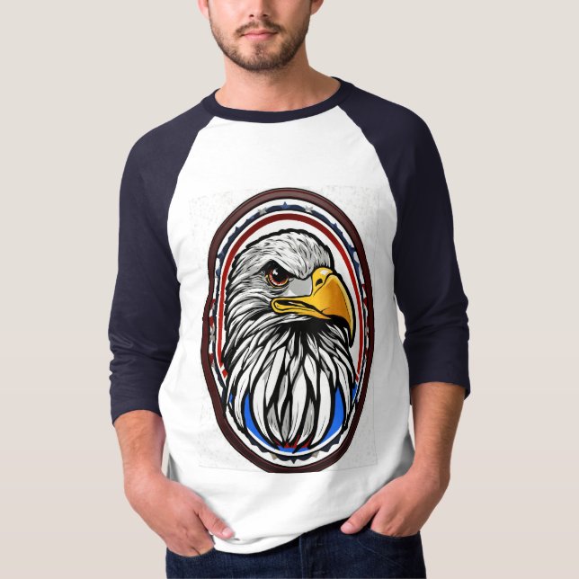 Estilo: camiseta básica de 3/4 mangas Raglan para  (Anverso)