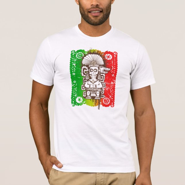 Estilo Camiseta del Latino de la camisa de Azteca (Anverso)