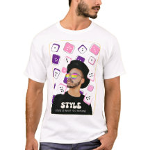 ESTILO – Camiseta gráfica de streetwear | Actitud 