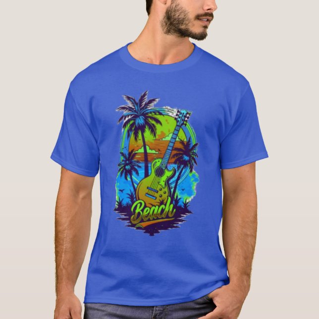 Estilo camiseta raglán básica de manga 3/4 para ho (Anverso)
