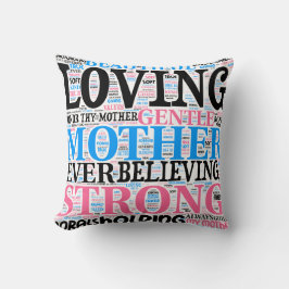 Estilo de almohada de nubes de palabras madre 2