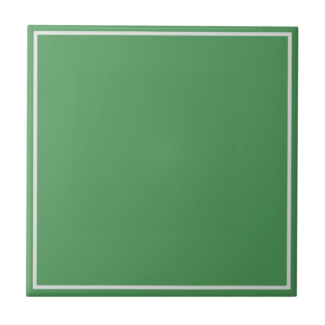 Estilo de arte aborigen uniforme verde Baldosa Cer (Frente)