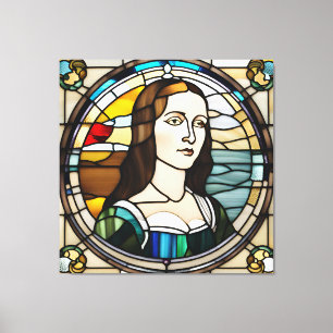 Estilo de arte de cristal contenido de Monalisa