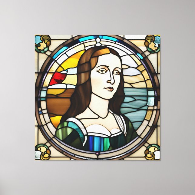 Estilo de arte de cristal contenido de Monalisa (Anverso)